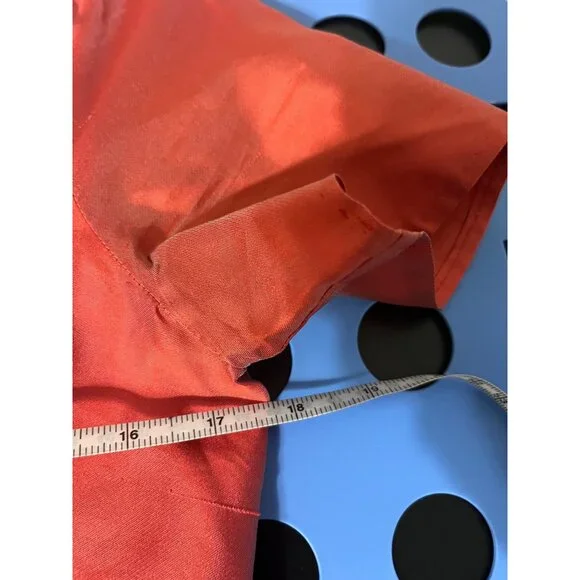 MAXMARA Shantung Wrap Dress Rust size Large*